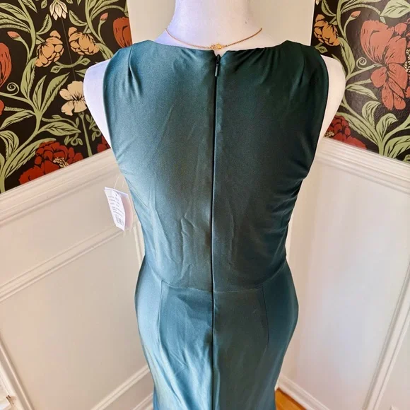 Bridesmaid Square Neck Bustier Dress w Slit 🐍 - Picture 8 of 8